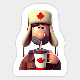 Canadian Coffee Break Sticker